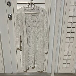 Westport White Knit Cardigan